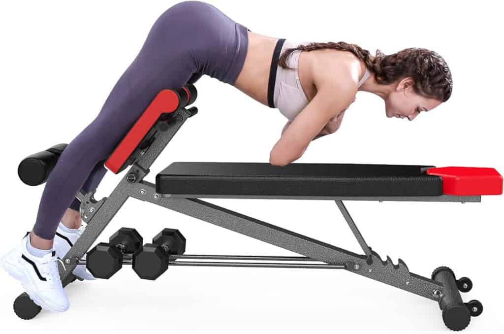 Finer Form multi functional weight bench for full body workout back extension and sit up exercises