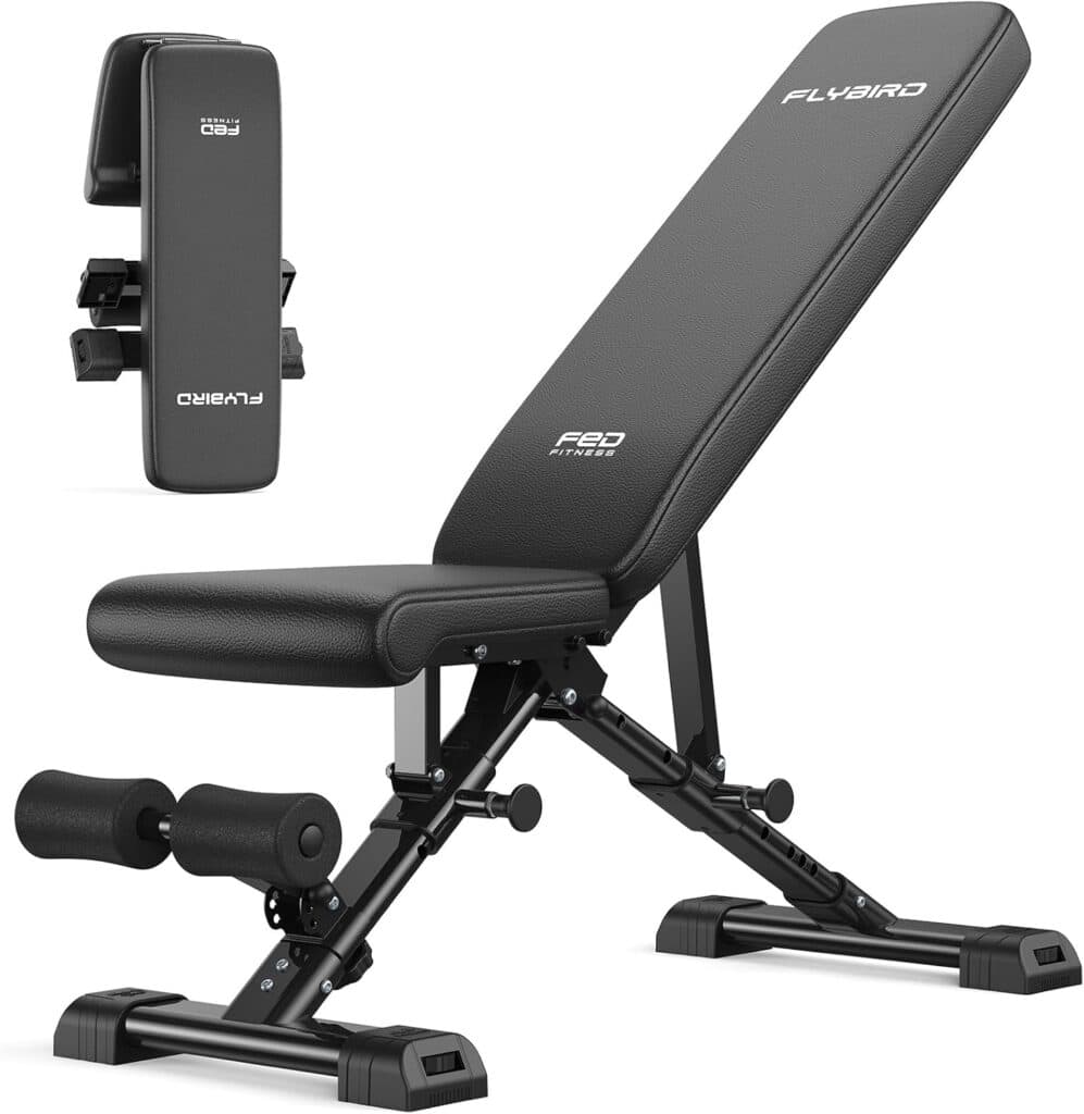 FLYBIRD WB5 adjustable weight bench for home gym foldable design incline decline positions